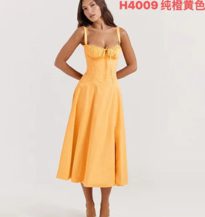 Parisian Dress - Waist Shaping Floral Maxi Dress