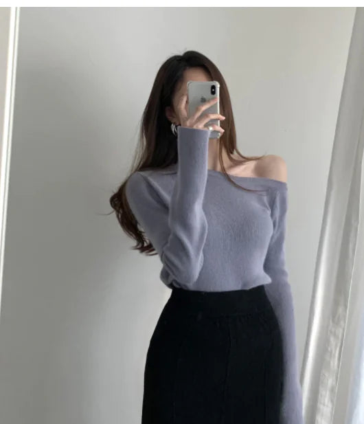 Slim Elegant Long Sleeve Sweater