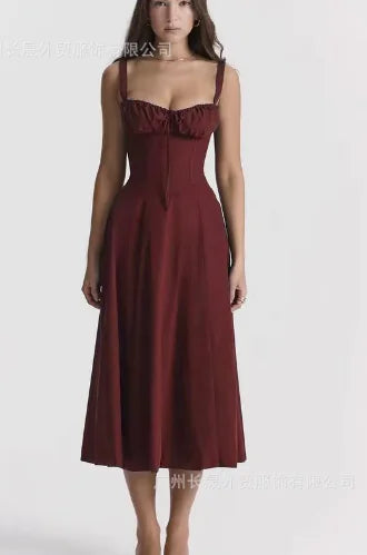 Parisian Dress - Waist Shaping Floral Maxi Dress