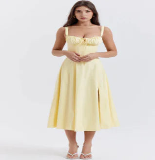 Parisian Dress - Waist Shaping Floral Maxi Dress