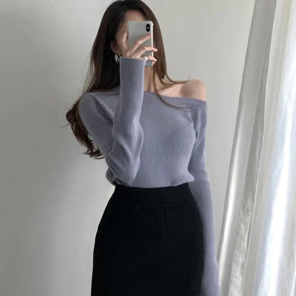 Slim Elegant Long Sleeve Sweater