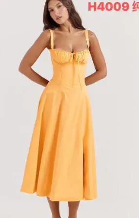 Parisian Dress - Waist Shaping Floral Maxi Dress