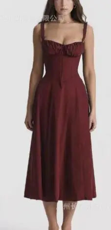 Parisian Dress - Waist Shaping Floral Maxi Dress